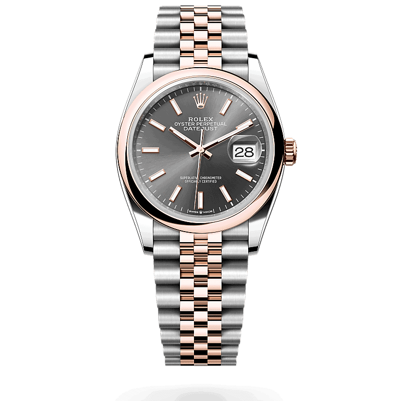 Rolex Datejust 36 in Rolesor Everose (Kombination aus Edelstahl Oystersteel und Everose-Gold)