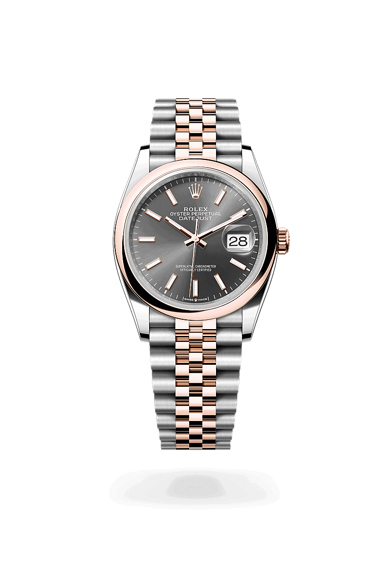 Rolex Datejust 36 in Rolesor Everose (Kombination aus Edelstahl Oystersteel und Everose-Gold)