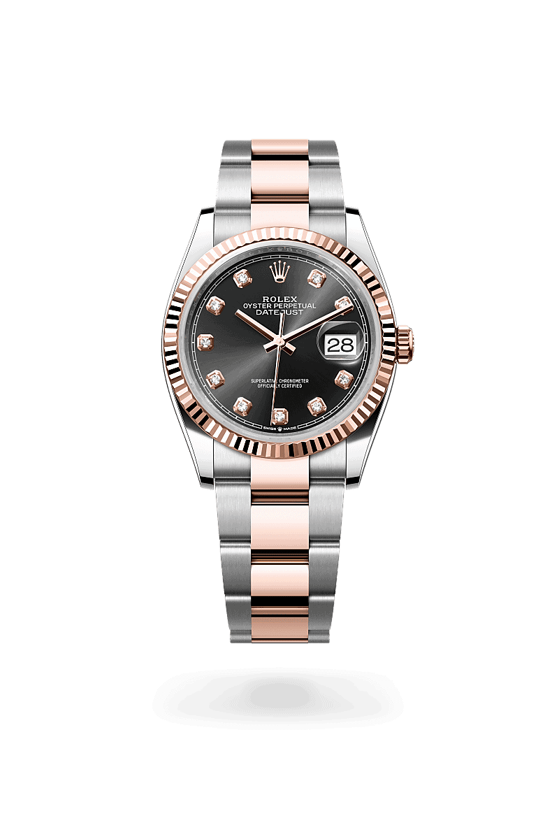 Rolex Datejust 36 in Rolesor Everose (Kombination aus Edelstahl Oystersteel und Everose-Gold)