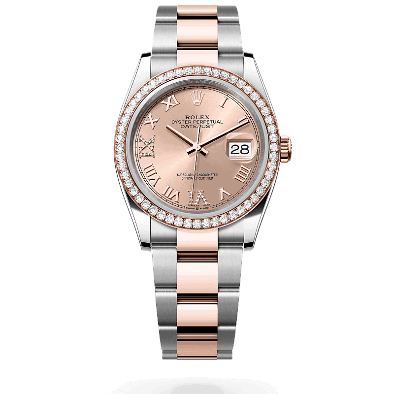 Rolex Datejust 36 in Rolesor Everose (Kombination aus Edelstahl Oystersteel und Everose-Gold)