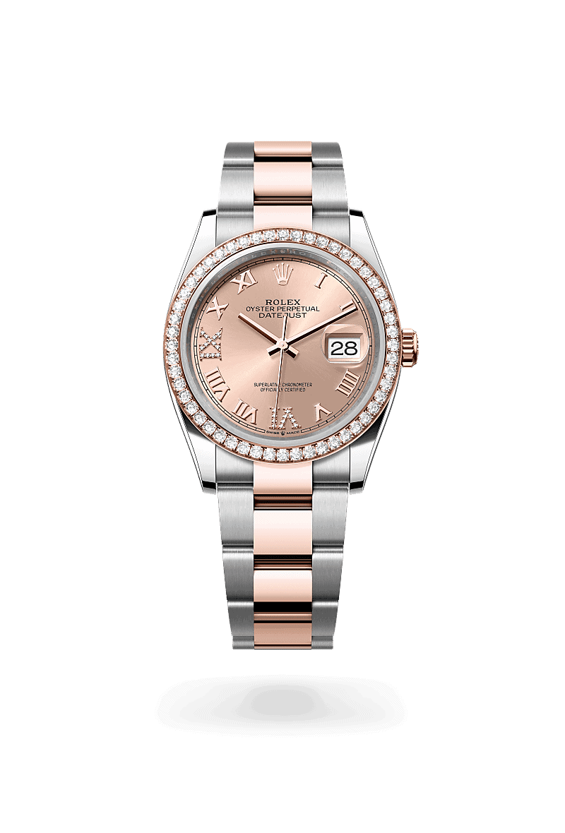 Rolex Datejust 36 in Rolesor Everose (Kombination aus Edelstahl Oystersteel und Everose-Gold)