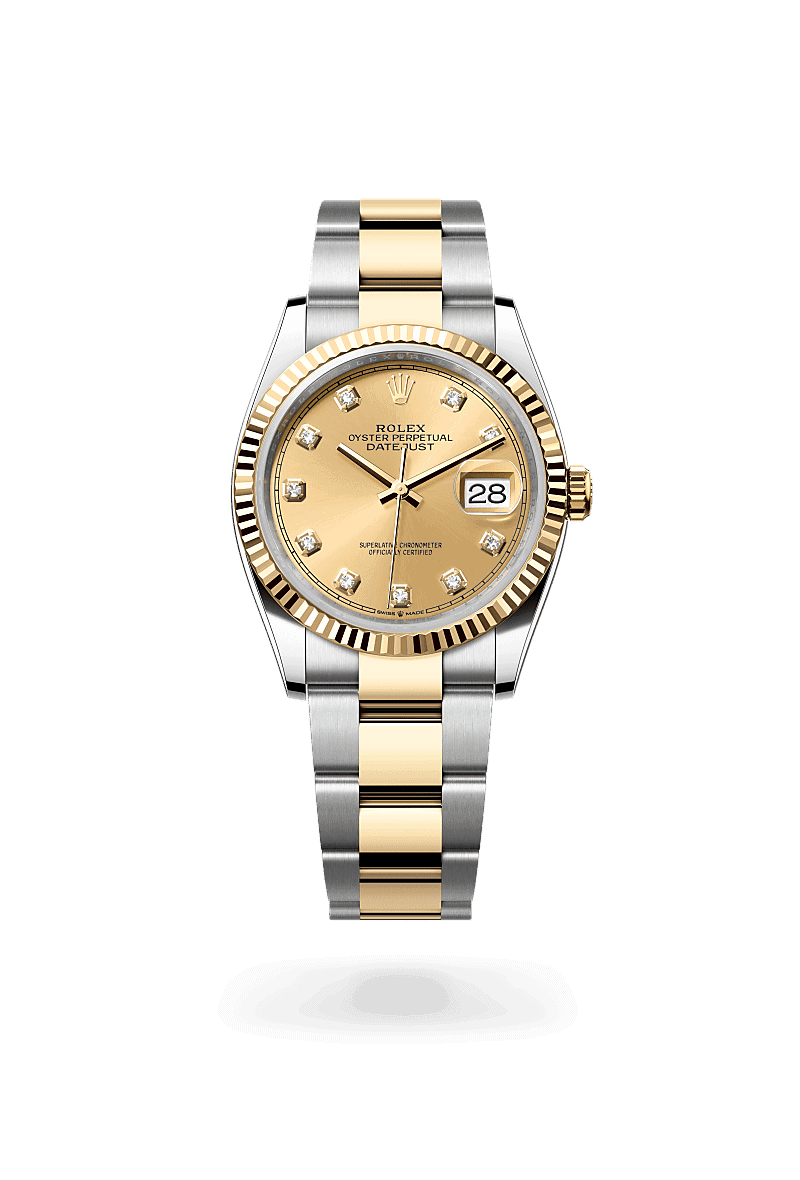 Rolex Datejust 36 in Rolesor gelb (Kombination aus Edelstahl Oystersteel und Gelbgold)