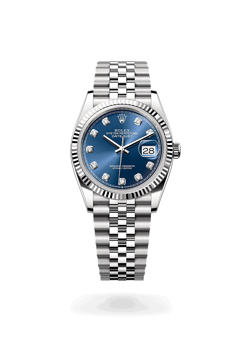 Rolex Datejust 36 in Rolesor weiß (Kombination aus Edelstahl Oystersteel und Weißgold)