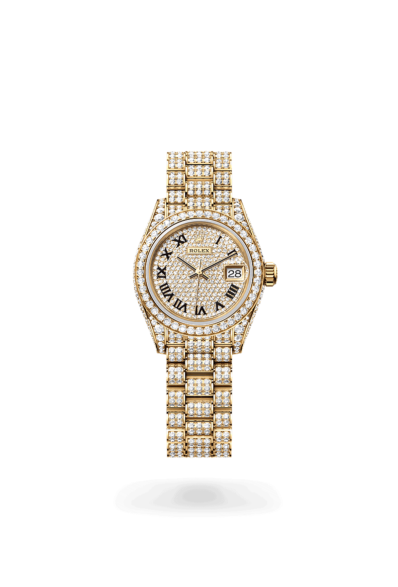 Rolex Lady-Datejust in 18 Karat Gelbgold