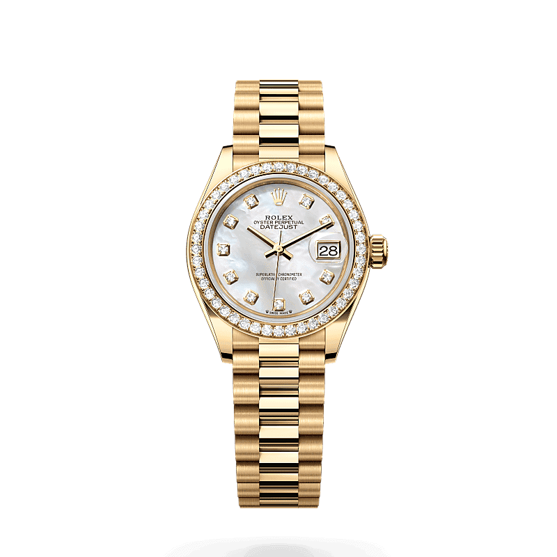 Rolex Lady-Datejust in 18 Karat Gelbgold