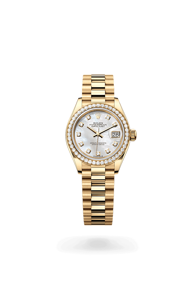 Rolex Lady-Datejust in 18 Karat Gelbgold