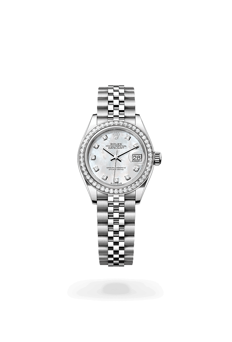 Rolex Lady-Datejust in Rolesor weiß (Kombination aus Edelstahl Oystersteel und Weißgold)