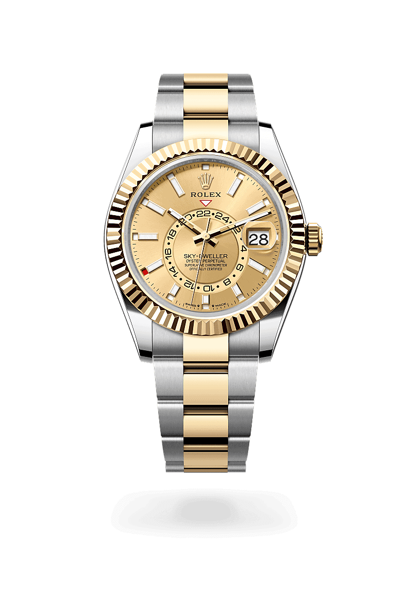 Rolex Sky-Dweller in Rolesor gelb (Kombination aus Edelstahl Oystersteel und Gelbgold)