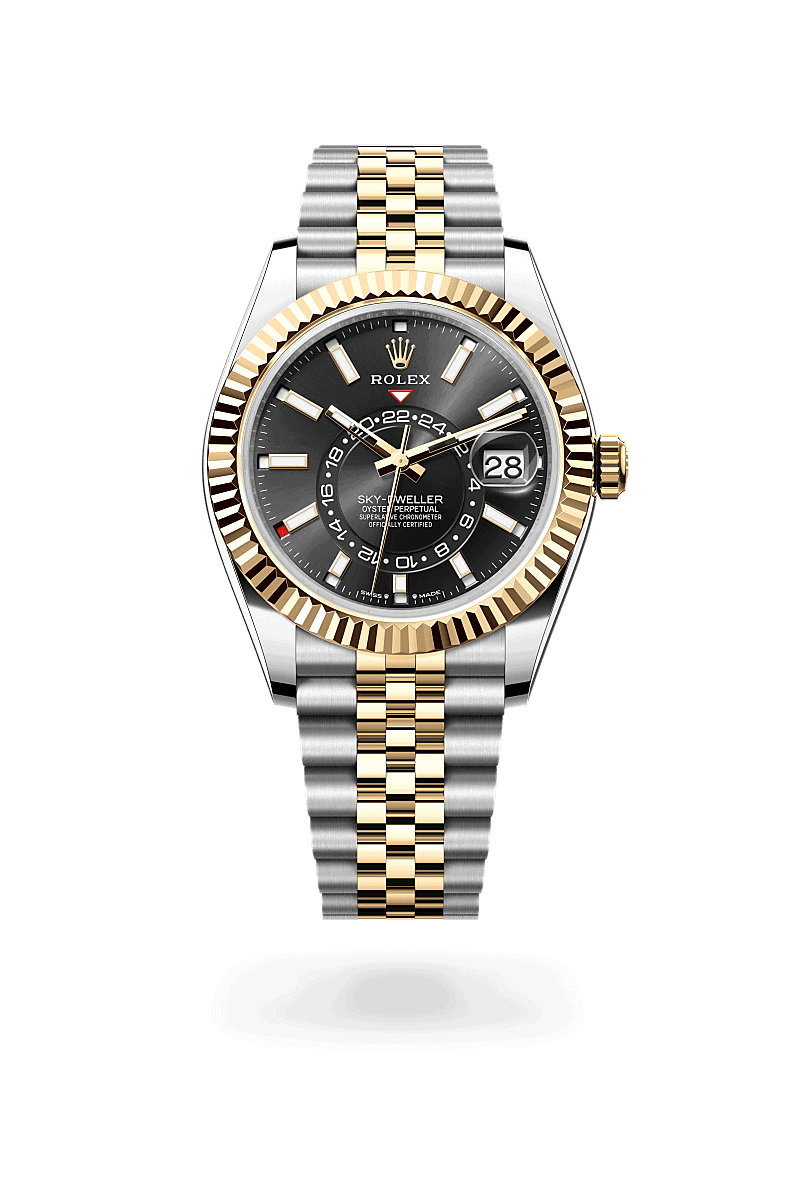 Rolex Sky-Dweller in Rolesor gelb (Kombination aus Edelstahl Oystersteel und Gelbgold)